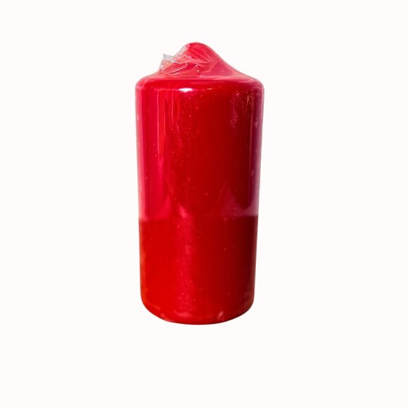 Red Bittersweet Scented Pillar Candle 3"x6" VTG Cozy Ambiance Home Decor - Picture 3 of 13